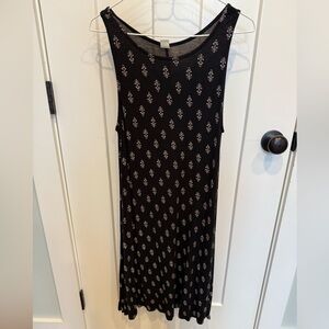 Floral pattern swing dress